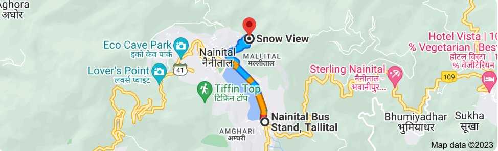 Snow View Point Distance Between Nainital Bus Stand to Snow View Point
