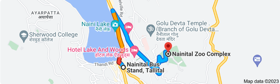 Nainital Zoo Comple Distance Between Nainital Bus Stand to Nainital Zoo Complex