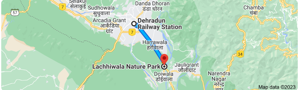 Distance Between Dehradun Railway Station to Lachhiwala Nature Park