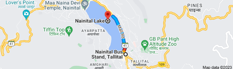 Nainital Lake Distance Between Nainital Bus Stand to Naini Lake